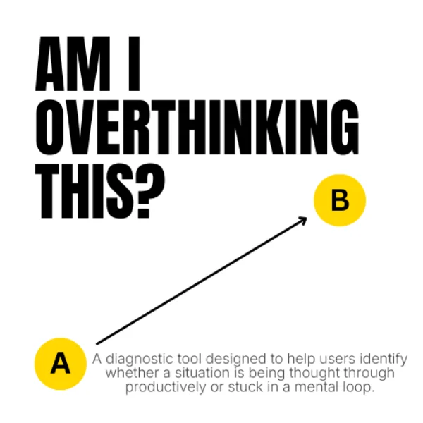 Am I Overthinking This? a diagnostic tool to break mental loops.
